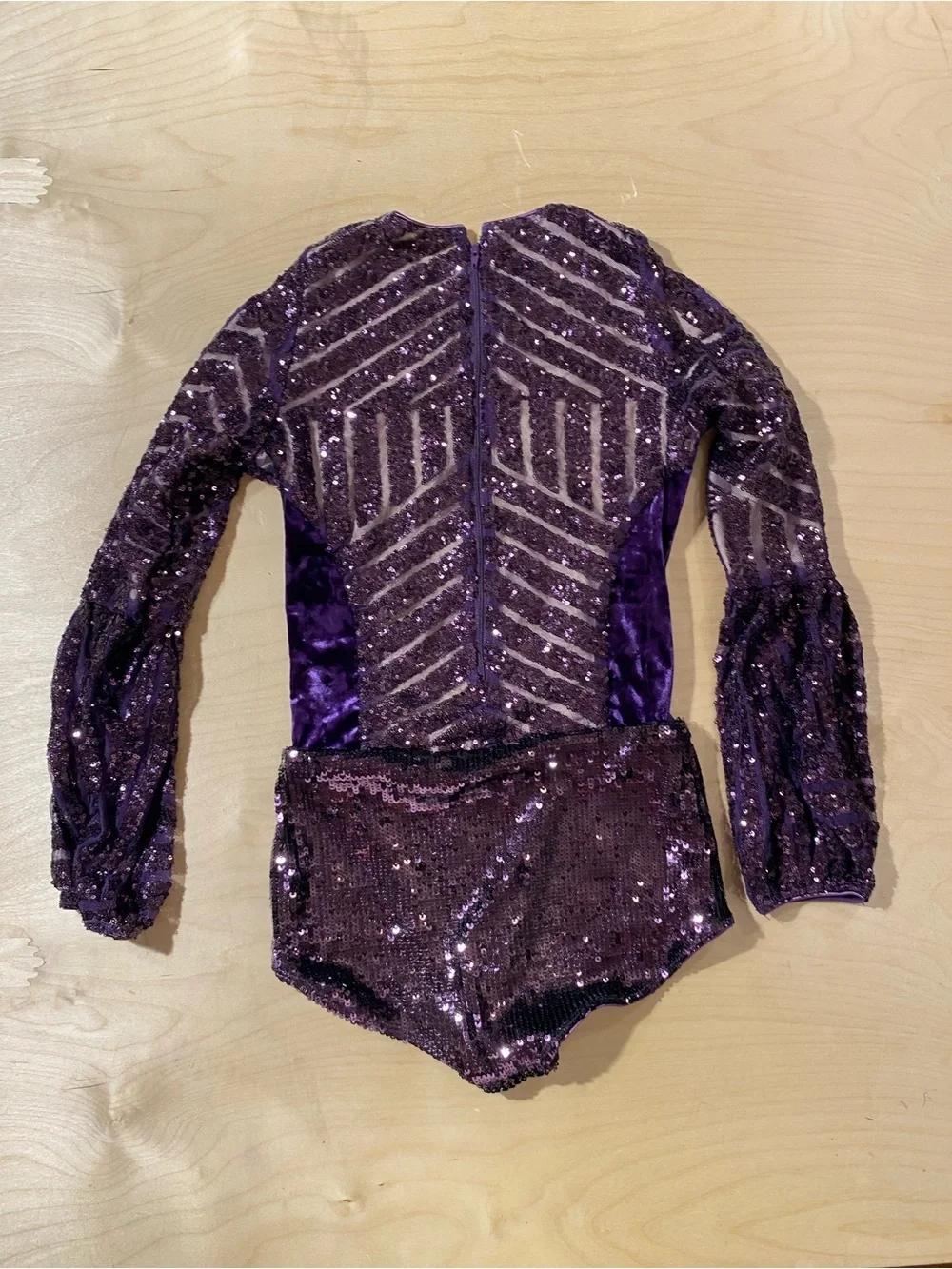 Tenth House Purple Sequin Girls' Dance Costume Leotard Size SA (RI)